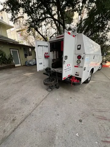 Magnet Plumbing service vehicle on-site for Faucet Repair in Jasper