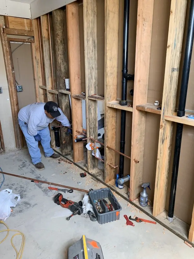 Commercial rough-in plumbing for Water Heater Replacement in Jasper